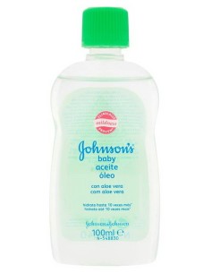 Johnson's Baby Olio Aloe Vera - Formato Mini Da Viaggio 100ml - Travel Size